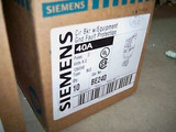 Siemens Ite Be240 Circuit Breaker 2P 40Amp Equipment Ground Fault Protection Ble