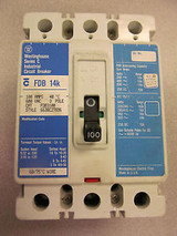 Westinghouse Fdb3100 100 Amp 3 Pole 600 Volt Circuit Breaker Fdb 3100