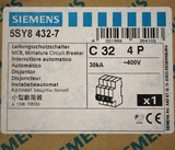 Siemens 5Sy8-432-7 32 Amp 4 Pole C-Trip Circuit Breaker - New