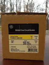 Ge Circuit Breaker Cat# Thed136030 3 Pole 30 Amp New In Factory Sealed Box