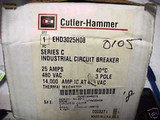 New Cutler Hammer 25A 3 Pole Breaker Ehd3025Vh09   O-12