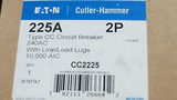 Cutler-Hammer Cc2225 Molded Case Circuit Breaker  2 Pole 225Amp