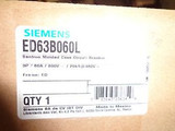New Siemens  Ed63B060L  60A 3P