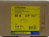 Square D Edb34040 Circuit Breaker 40A 3P New