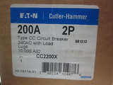 New Eaton / Cutler-Hammer 200A. 2P. Type Cc Circuit Breaker  Cc2200X.....Yc-258A