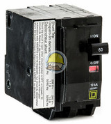 New Square D 80 Amp Shunt Trip Circuit Breaker 2 Pole 120/240 Vac Qo2801021