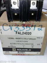 Square D Circuit Breaker Model: Fal24020 480V 20Amp 2Pole