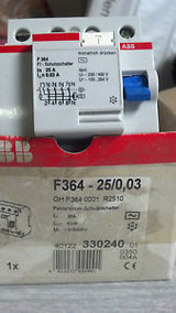 Abb Circuit Breaker  Pn:  F364 25/0 03