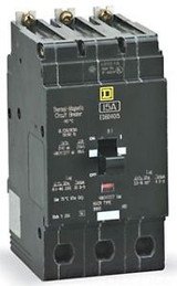 New Square D Edb34040 40A 3-Pole 480V Circuit Breaker