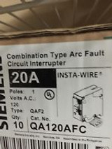 Siemens 120/240 Amperage Rating 20 Poles1 And Q120Afc 10 In Box