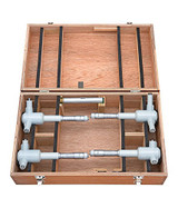 Mitutoyo 368-994 Holtest (Type Ll) Vernier Inside Micrometer, Complete Unit Set, 100-200Mm Range, 0.005Mm Graduation, +/-0.005Mm Accuracy (4 Piece Set) Mitutoyo 368-994 Holtest (Type Ll) Vernier Inside Micrometer, Complete Unit Set, 100-200Mm Range, 0.005Mm Graduation, +/-0.005Mm Accuracy (4 Piece Set)