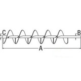 71391334 Auger Clean Grain. Upper Fits Massey Ferguson: 8570, 8780, 8780Xp