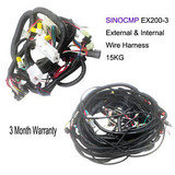 Ex200-3 Complete Wiring Harness 0001835 0001836 For Hitachi Excavator Wire Cable