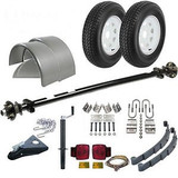 Utility Trailer Parts Kit - 3,500Lb Rockwell American Idler Trailer Axle