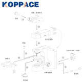 KOPPACE Trinocular Metallurgical microscope,50X-500X,hinged trinocular viewing tube,Upper and lower LED light source.