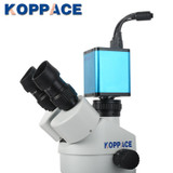 KOPPACE 10X-254X,2 million pixels,HDMI HD Industrial Microscope,Industrial Electron Microscope,13.3 inch HD monitor.