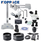 KOPPACE 5MP Digital Camera USB2.0 3.5X-90X Trinocular Stereo Zoom Microscope Magnification Mobile phone repair microscope