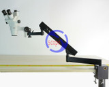 FYSCOPE 3.35X-90X STEREO ZOOM MICROSCOPE +ARTICULATING STAND WITH CLAMP+144LED