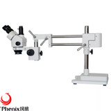 7X-90X Phenix Trinocular Microscope Zoom Stereo for Mobile Phone Repair PCB Industrial+LED Ring Light
