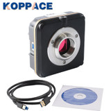 KOPPACE 10MP USB 3.0 Digital Camera Trinocular Stereo Zoom Microscope WF10X/20 Eyepieces 3.5X-90X Magnification LED Ring Light