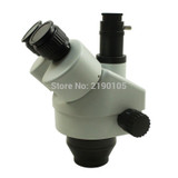 3.5x-90x double - arm stereo zoom microscope  14 megapixel USB HDMI industrial microscope camera +144 leds.