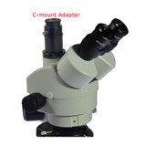 Inspection Zoom Microscopes 7X-45X Trinocular Stereo Microscope + 14MP HDMI 1080P USB Industrial Camera + 144 LED Light for LAB
