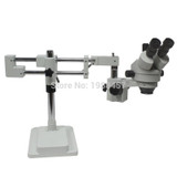 3.5X-90X Double Arm Boom Stand Trinocular Stereo Zoom Microscope+14MP HDMI USB Industrial Microscope Camera+144 LED Lights