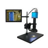 Autofocus Microscope SONY IMX290 HDMI Video Auto Focus Industry Camera + 180X C-Mount Lens+Stand+56 LED Ring Light+10" LCD