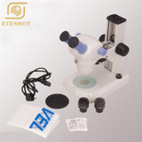 Binocular Stereo Zoom Microscope, WF10x Eyepieces, 10x-45x Magnification, 1x-4.5x Zoom Objective, Upper and Lower LED Illuminate