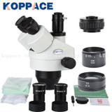 KOPPACE 3.5X-90X HDMI Full HD Microscope 21MP 1080P 60FPS Large platform Trinocular stereo Mobile phone repair microscope