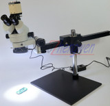 FYSCOPE 3.5X-90X! Guide Stand Stereo Zoom trinocular Microscope+2MP HD VGA camera +60pcs Led Microscope