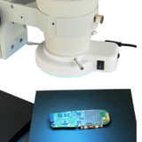 OMAX 6X-50X 5MP Touchpad Screen Binocular Stereo Microscope on Ball-Bearing Boom with 144-LED Light