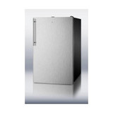 FS408BLSSHV 20 Medically Approved Upright Freezer with 2.8 cu. ft. Capacity Fully Finished Black Cabinet Factory-Installed Lock Pull-Out Drawers and Adjustable Thermostat in Stainless Steel