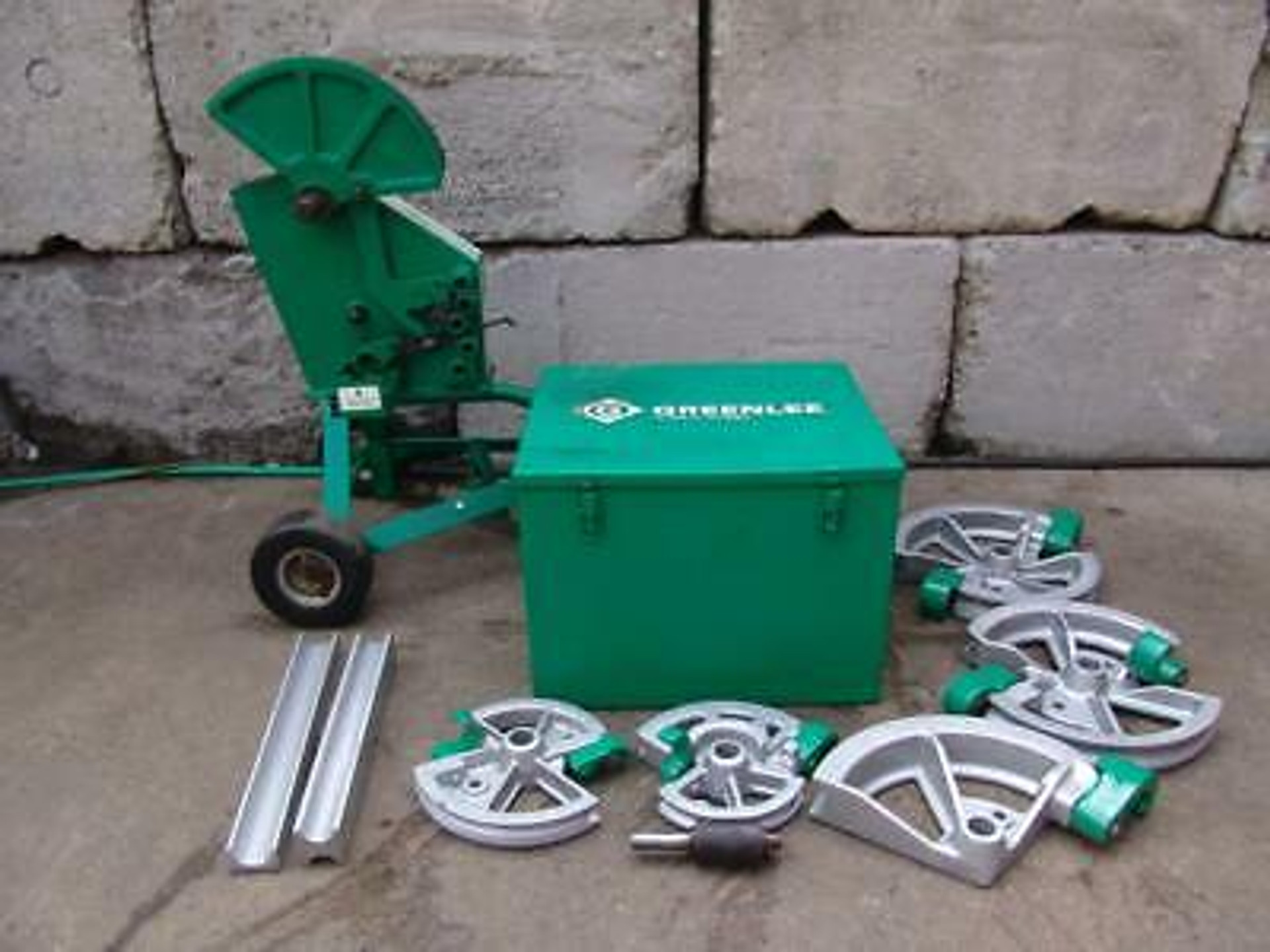 Greenlee 1818 Mechanical Bender 1/2 2 Emt Imc Rigid 5 Shoes 2 Follow