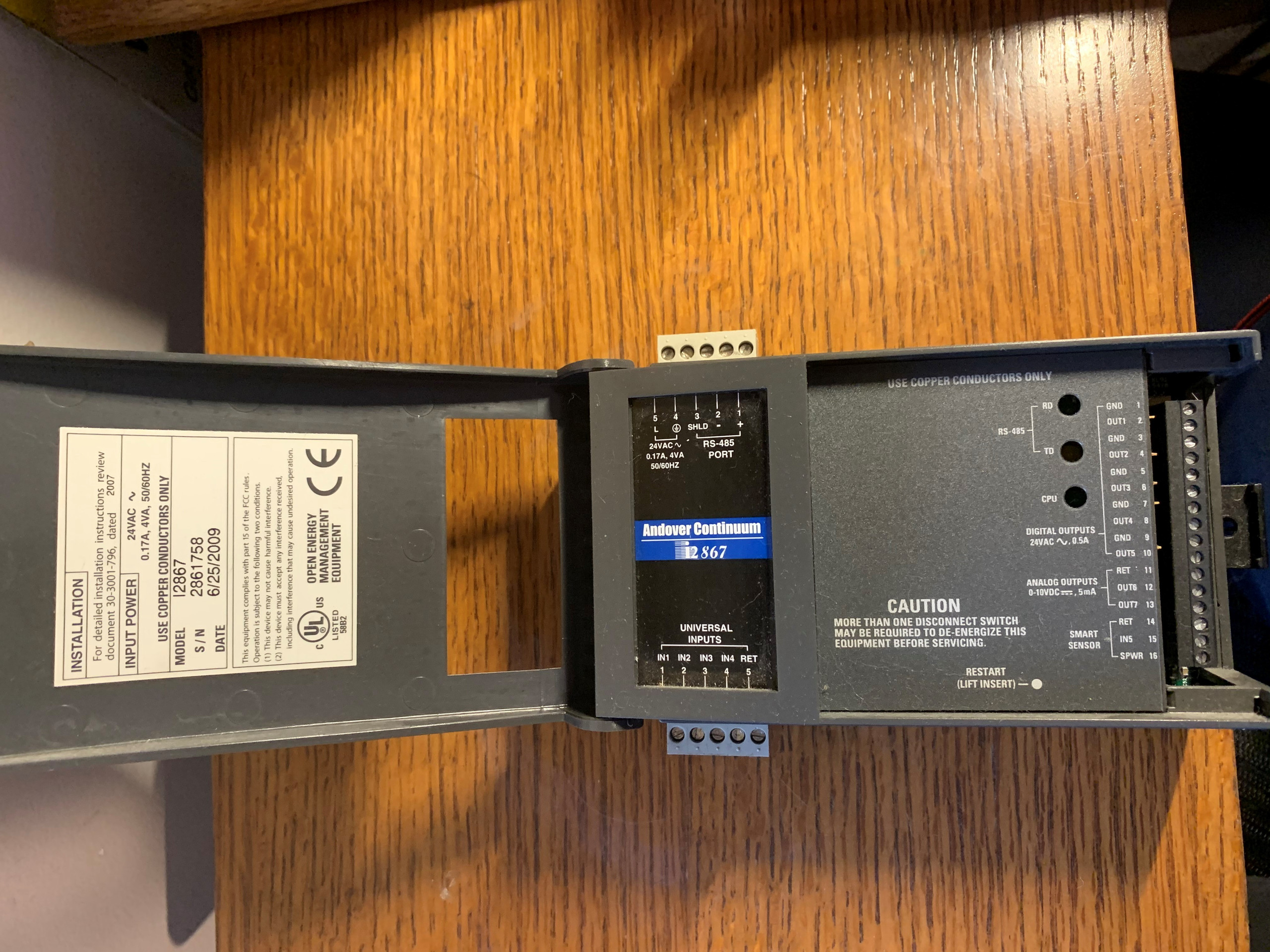 ANDOVER CONTINUUM I2867 CONTROLLER I2867 SPW Industrial