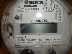 Electric Meter Ge 12S Cl200 Polyphase Energy Meter W/ Itron Ert SPW
