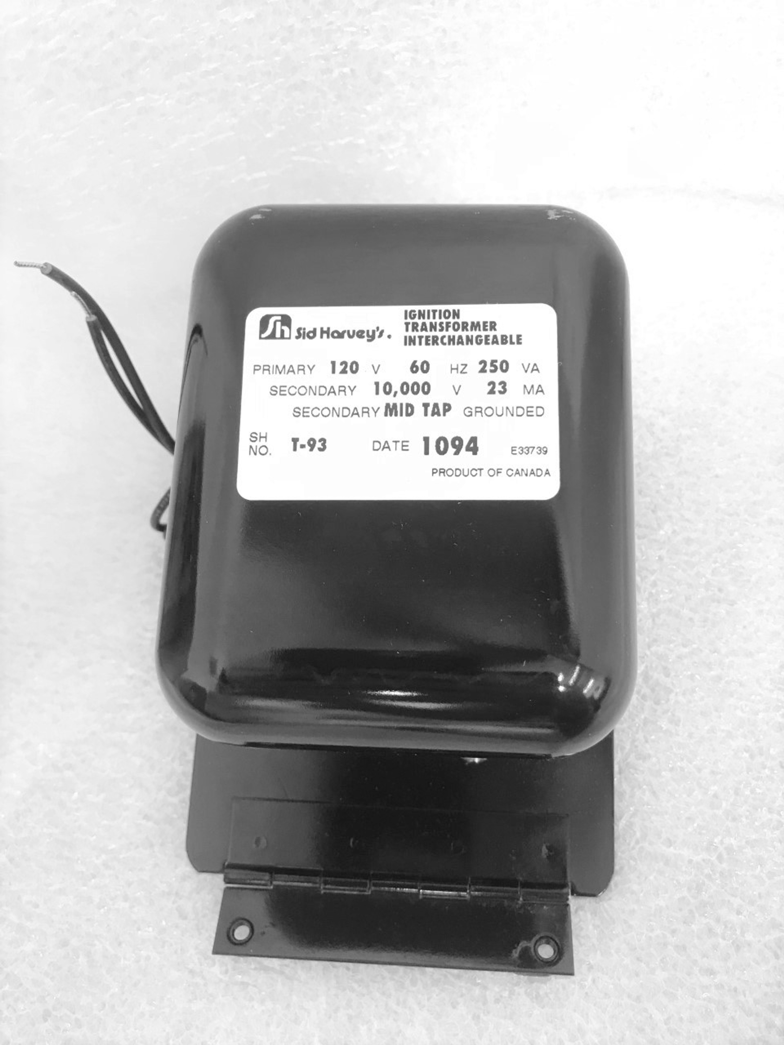 Sid Harvey T93 Ignition Transformer SPW Industrial