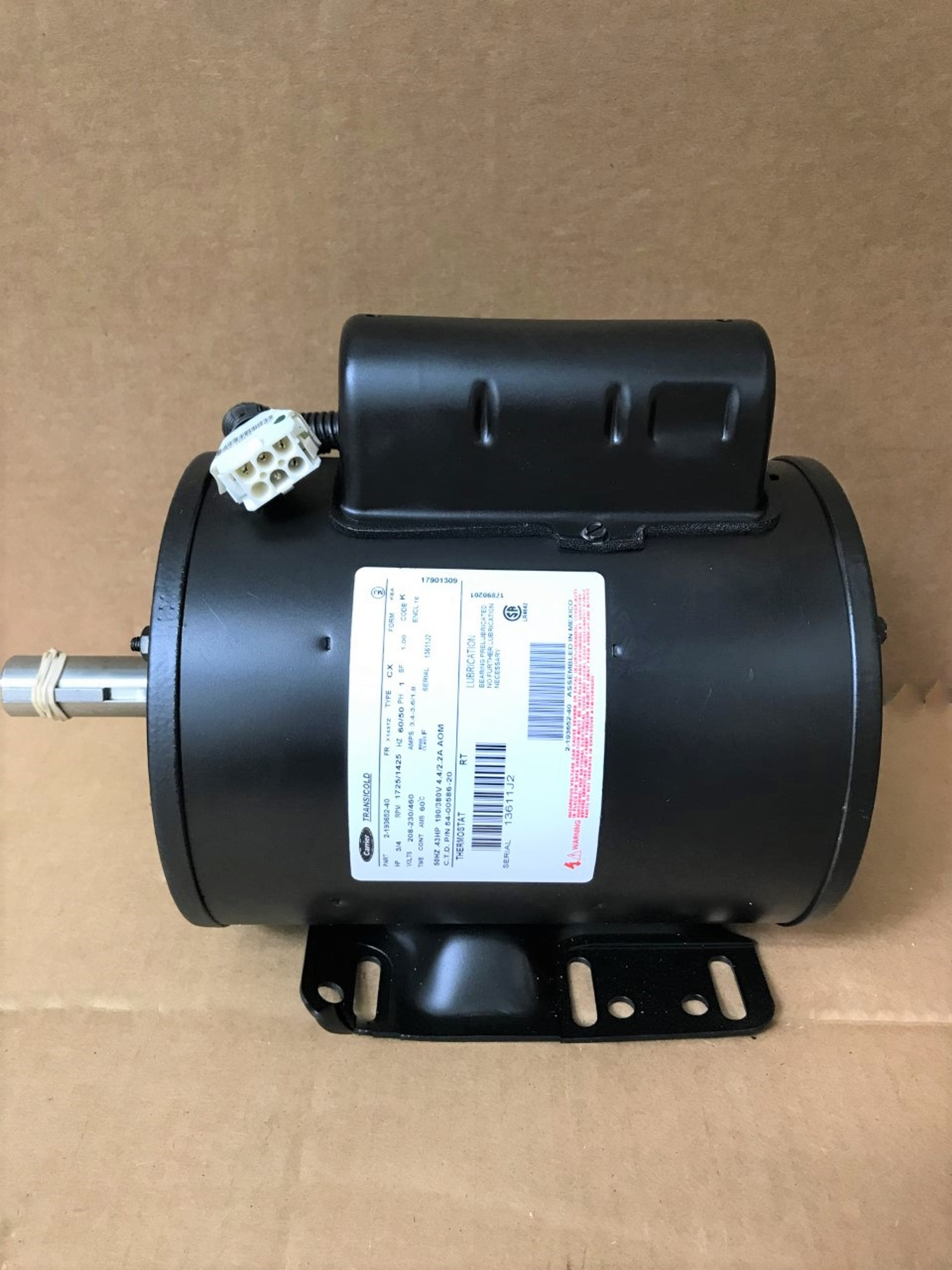 CARRIER TRANSICOLD 540058620 CONDENSER FAN MOTOR 69NT40489100