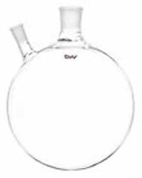 Bvv 2 Neck Offset Round Heavy Wall Bottom Flask - Usa Made