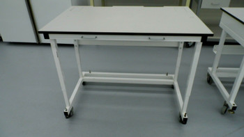 48"W X 30"D X 38"H Laminate Top Laboratory Bench/Table With Pull Handles