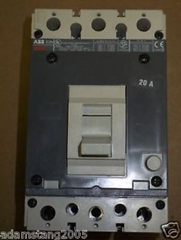 ABB S3N 3 pole 20 amp 600v Circuit Breaker