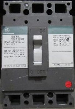 GENERAL ELECTRIC 20 AMPS 480 VAC 3 POLE TED134020 CIRCUIT BREAKER 