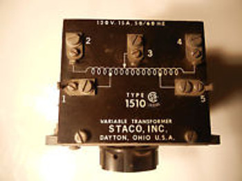 STACO VARIABLE TRANSFORMER TYPE 1510