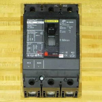 Square D HLL36035 Circuit Breaker, 35 Amp, 100 kAIR, Used