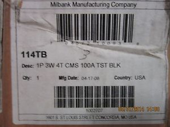 Milbank 114TB 100A Meter Socket