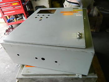 Hoffman Electrical Enclosure Cabinet, A-36Sa3212Lp, 36X31-1/4X12 D Used