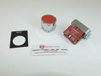 ( 5) New Cerus Stop Pushbutton 1 NC Contact 1-yr Warranty