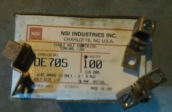 NSI DE705 #2 MECHANICAL LUGS BOX OF 100
