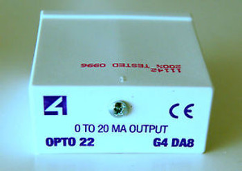 OPTO 22 G4DA8 G4 Analog I/O Module  0 - +20 MA Output Module - NEW in box.