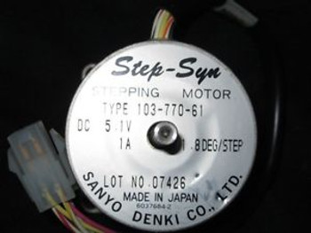 SANYO DENKI 103-770-61  MOTOR, STEPPER 1.8 DEG 5.10V SANYO DENKI 103-770-61